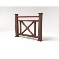 Ограждение ДПК цвет Шоколад Сборка №2 Ограждение ДПК цвет Шоколад Сборка №2