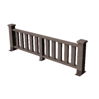 Декоративные ограждения ДПК " Эрес", Венге, шлифованное Декоративные ограждения ДПК " Эрес", Венге, шлифованное