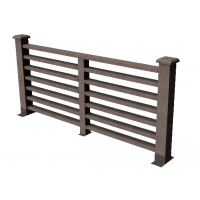 Декоративные ограждения ДПК " Марсело", Венге, шлифованное Декоративные ограждения ДПК " Марсело", Венге, шлифованное