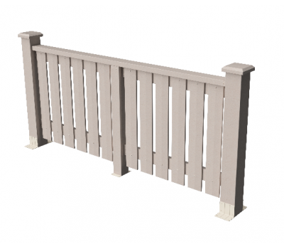 Декоративные ограждения ДПК "Вилидж", Выбеленный дуб, шлифованное от производителя GrinderDeco по цене 7 116 р Декоративные ограждения ДПК "Вилидж", Выбеленный дуб, шлифованное от производителя GrinderDeco по цене 7 116 р