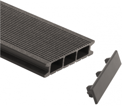 Заглушка для доски торцевая Серый от производителя  GrinderDeco по цене 399 р