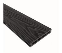 Террасная доска Смарт 3D Пустотелая с пазом Черное дерево