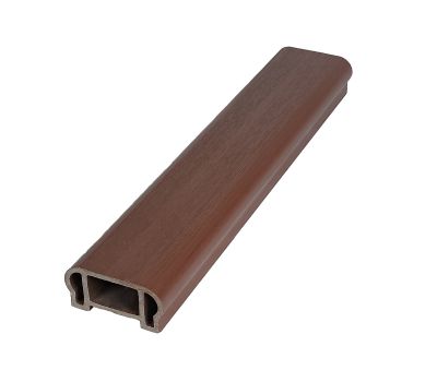 Перила верхнее фигурное 100х50 Extrusion Махагон от производителя  Woodvex по цене 1 130 р