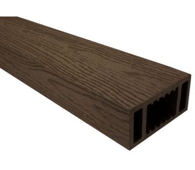 Перила нижнее 100х50 Select Тёмно Коричневый от производителя  Woodvex по цене 962 р