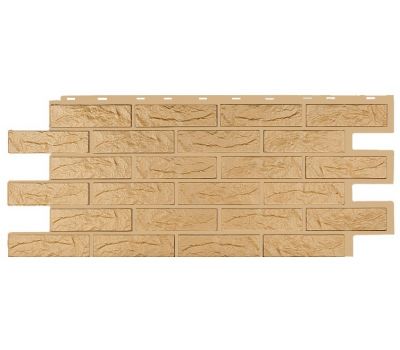 Фасадные панели СЕРИЯ Лондон Брик Кирпич Эко - Крем от производителя  Т-сайдинг по цене 520 р