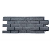 Фасадные панели Премиум состаренный кирпич Графит (шов RAL 9005)
