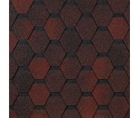 Гибкая черепица Шестигранник Красный