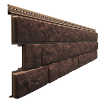 Фасадные панели - серия LUX BERGART под камень Кедровый орех Фасадные панели - серия LUX BERGART под камень Кедровый орех