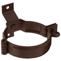 Декоративный хомут трубы под дерево с комплектом крепления RAL 8017 Коричневый matt 125/90