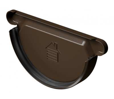 Заглушка желоба D125, КАШТАН (RAL 8017) от производителя Docke по цене 360 р Заглушка желоба D125, КАШТАН (RAL 8017) от производителя Docke по цене 360 р