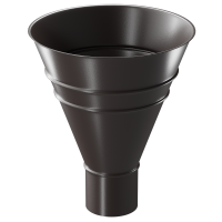 Воронка водосборная круглая ШОКОЛАД (RAL 8019)